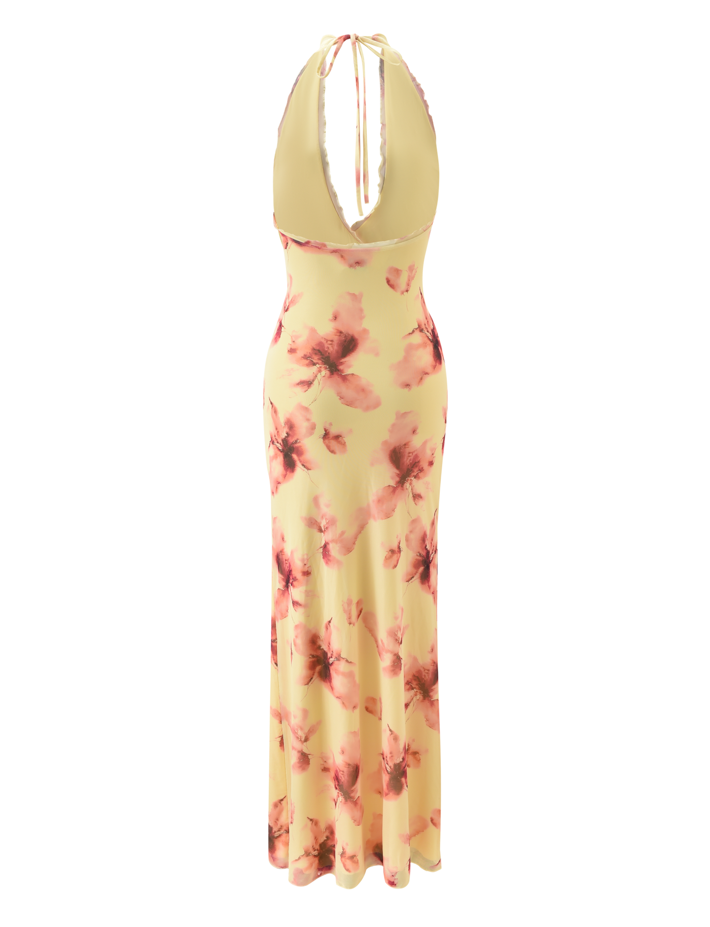 ALLEGRA MAXI DRESS - YELLOW WATERCOLOUR FLORAL