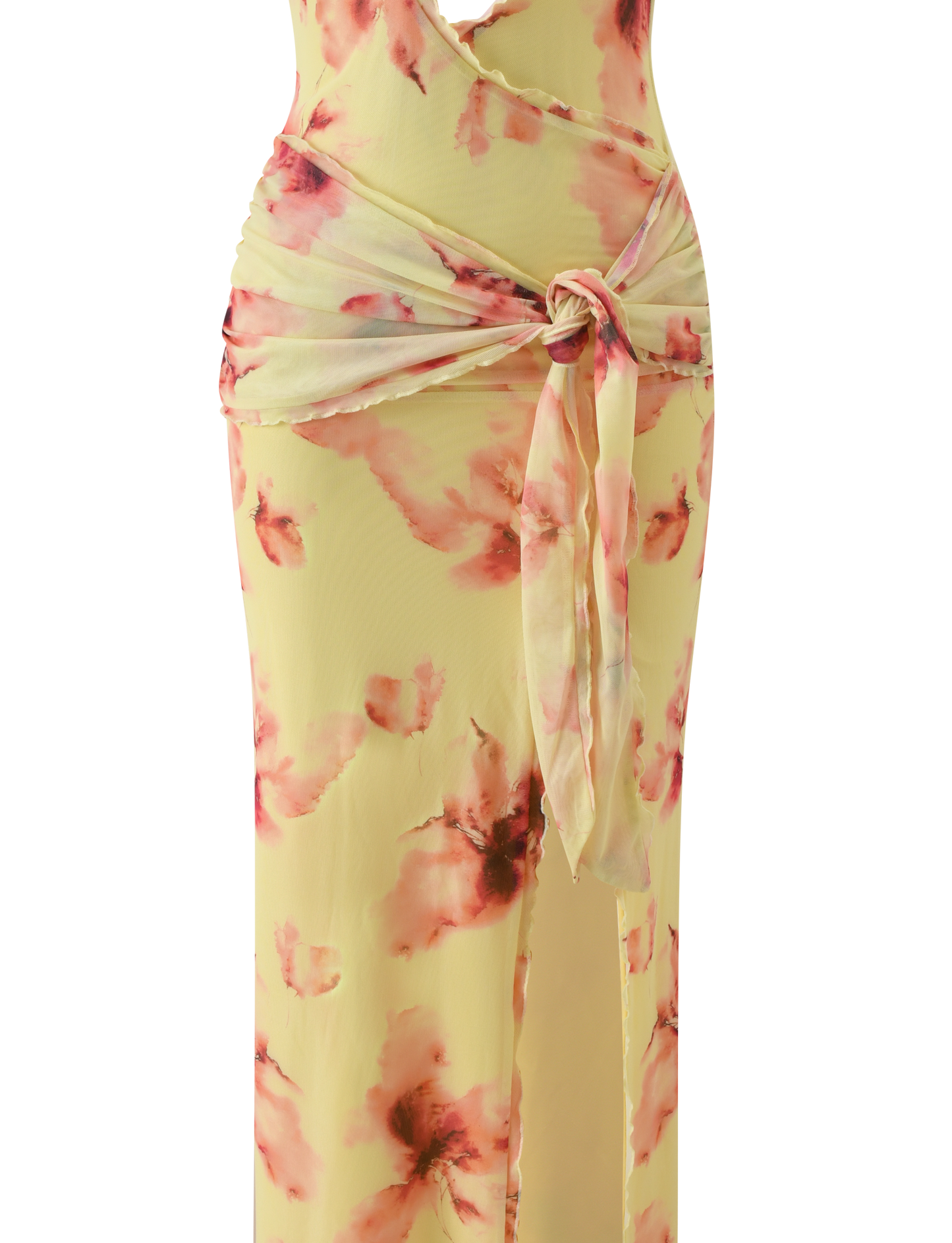 ALLEGRA MAXI DRESS - YELLOW WATERCOLOUR FLORAL